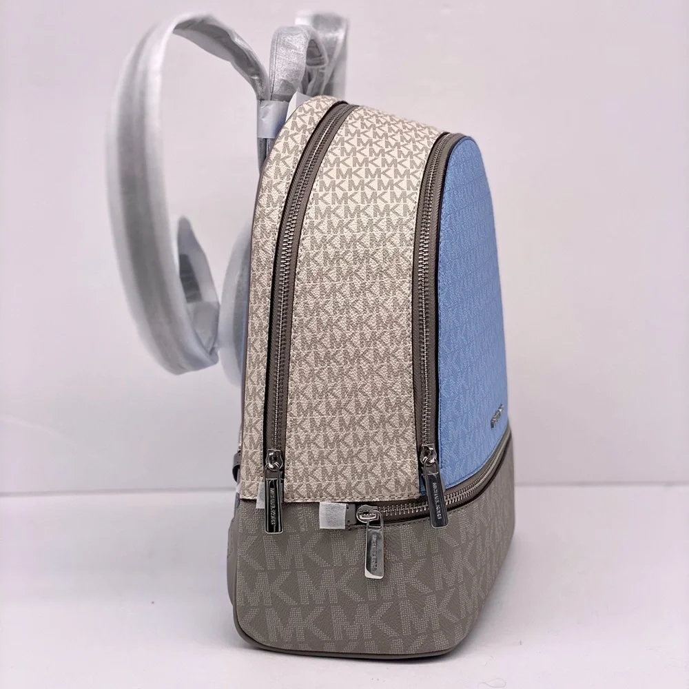 Michael Kors Light Blue and Beige Women's Backpack